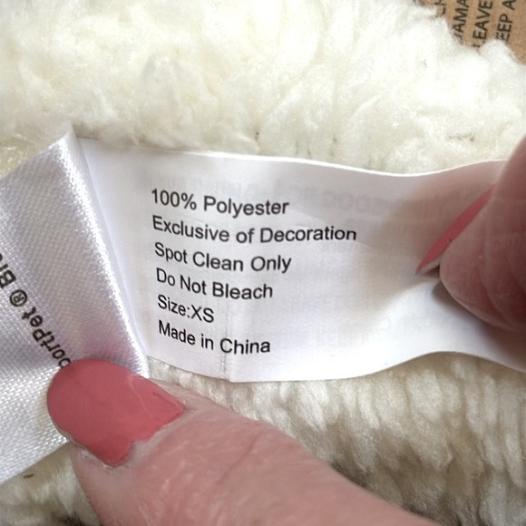 New Pink and grey Dog Jacket with floral Design. Size XS. - Picture 10 of 11